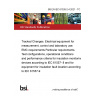 BS EN IEC 61326-2-4:2021 - TC Tracked Changes. Electrical equipment for measurement, control and laboratory use. EMC requirements Particular requirements. Test configurations, operational conditions and performance criteria for insulation monitoring devices according to IEC 61557- 8 and for equipment for insulation fault location according to IEC 61557-9