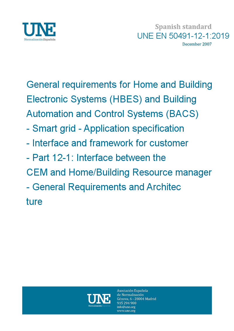 UNE EN 504911212019 General requirements for Home and Building