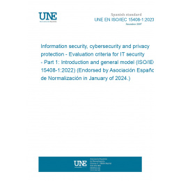 UNE EN ISO/IEC 15408-1:2023 Information security, cybersecurity and ...