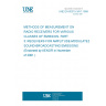 UNE EN 60315-3/A1:1999 METHODS OF MEASUREMENT ON RADIO RECEIVERS FOR VARIOUS CLASSES OF EMISSION. PART 3: RECEIVERS FOR AMPLITUDE-MODULATED SOUND-BROADCASTING EMISSIONS (Endorsed by AENOR in November of 2001.)