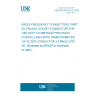 UNE EN 60169-23:1993 RADIO-FREQUENCY CONNECTORS. PART 23: PIN AND SOCKET CONNECTOR FOR USE WITH 3,5 MM RIGID PRECISION COAXIAL LINES WITH INNER DIAMETER OF OUTER CONDUCTOR 3,5 MM (0,1378 IN). (Endorsed by AENOR in November of 1995.)