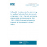 UNE EN ISO 17512-1:2020 Soil quality - Avoidance test for determining the quality of soils and effects of chemicals on behaviour - Part 1: Test with earthworms (Eisenia fetida and Eisenia andrei) (ISO 17512-1:2008) (Endorsed by Asociación Española de Normalización in June of 2020.)