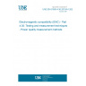 UNE EN 61000-4-30:2015/A1:2022 Electromagnetic compatibility (EMC) - Part 4-30: Testing and measurement techniques - Power quality measurement methods