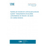 UNE 58245:1994 CONTINUOUS MECHANICAL HANDLING EQUIPMENT FOR LOOSE BULK MATERIALS. OSCILLATING CONVEYORS AND SHAKING OR RECIPROCATING FEEDERS WITH TUBULAR TROUGH.