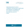 UNE EN ISO 12115:1998 FIBRE-REINFORCED PLASTICS. THERMOSETTING MOULDING COMPOUNDS AND PREPREGS. DETERMINATION OF FLOWABILITY, MATURATION AND SHELF LIFE. (ISO 12115:1997).