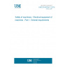 UNE EN 60204-1:2019 Safety of machinery - Electrical equipment of machines - Part 1: General requirements