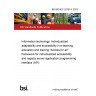 BS ISO/IEC 24751-4:2023 Information technology. Individualized adaptability and accessibility in e-learning, education and training "Access for all" framework for individualized accessibility and registry server application programming interface (API)