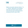 UNE EN 62153-1-1:2004 Metallic communication cables test methods -- Part 1-1: Electrical - Measurement of the pulse/step return loss in the frequency domain using the Inverse Discrete Fourier Transformation (IDFT) (Endorsed by AENOR in May of 2004.)