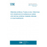 UNE 104304:2015 Synthetic materials. Application. Determination of peel resistance of joints between installed waterproofing synthetic sheets