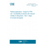 UNE EN 16586-1:2018 Railway applications - Design for PRM use - Accessibility of persons with reduced mobility to rolling stock - Part 1: Steps for access and egress