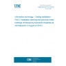 UNE EN 50174-2:2018 Information technology - Cabling installation - Part 2: Installation planning and practices inside buildings (Endorsed by Asociación Española de Normalización in August of 2018.)