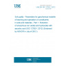 UNE EN ISO 12782-1:2012 Soil quality - Parameters for geochemical modelling of leaching and speciation of constituents in soils and materials - Part 1: Extraction of amorphous iron oxides and hydroxides with ascorbic acid (ISO 12782-1:2012) (Endorsed by AENOR in July of 2012.)