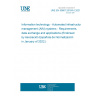 UNE EN 50667:2016/A1:2021 Information technology - Automated infrastructure management (AIM) systems - Requirements, data exchange and applications (Endorsed by Asociación Española de Normalización in January of 2022.)