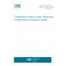 UNE EN 13973:2003 Rigid plastics containers - Method for determination of drainability