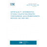 UNE EN ISO 10301:1998 WATER QUALITY - DETERMINATION OF HIGHLY VOLATILE HALOGENATED HYDROCARBONS. GAS-CHROMATOGRAPHIC METHODS. (ISO 10301:1997).