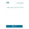 UNE EN ISO 21012:2025 Cryogenic vessels - Hoses (ISO 21012:2024)
