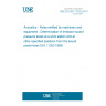 UNE EN ISO 11203:2010 Acoustics - Noise emitted by machinery and equipment - Determination of emission sound pressure levels at a work station and at other specified positions from the sound power level (ISO 11203:1995)