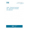 UNE EN ISO 2589:2016 Leather - Physical and mechanical tests - Determination of thickness (ISO 2589:2016)