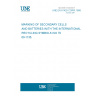 UNE EN 61429 CORR:1999 MARKING OF SECONDARY CELLS AND BATTERIES WITH THE INTERNATIONAL RECYCLING SYMBOLS ISO 7000-1135.