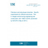 UNE EN ISO 19901-5:2016 Petroleum and natural gas industries - Specific requirements for offshore structures - Part 5: Weight control during engineering and construction (ISO 19901-5:2016) (Endorsed by AENOR in May of 2016.)