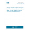UNE EN 13286-1:2022 Unbound and hydraulically bound mixtures - Part 1: Test methods for laboratory reference density and water content - Introduction, general requirements and sampling