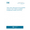 UNE ISO 1924-3:2008 Paper and board -- Determination of tensile properties -- Part 3: Constant rate of elongation method (100 mm/min)