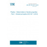 UNE EN ISO 527-1:2020 Plastics - Determination of tensile properties - Part 1: General principles (ISO 527-1:2019)
