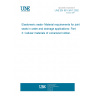UNE EN 681-3/A1:2002 Elastomeric seals- Material requirements for joint seals in water and drainage applications- Part 3: Cellular materials of vulcanized rubber.