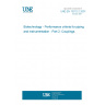 UNE EN 13312-2:2001 Biotechnology - Performance criteria for piping and instrumentation - Part 2: Couplings.