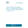 UNE EN ISO 13710:2004 Petroleum, petrochemical and natural gas industries - Reciprocating positive displacement pumps (ISO 13710:2004) (Endorsed by AENOR in October of 2004.)