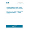 UNE EN ISO 52017-1:2017 Energy performance of buildings - Sensible and latent heat loads and internal temperatures - Part 1: Generic calculation procedures (ISO 52017-1:2017) (Endorsed by Asociación Española de Normalización in December of 2017.)