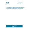 UNE 20548-2:1975 DIMENSIONS OF CERAMIC DIELECTRIC CAPACITORS OF THE PLATE TYPE: RECTANGULAR (EXCEPT SQUARE)