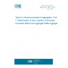 UNE EN 1744-7:2012 Tests for chemical properties of aggregates - Part 7: Determination of loss of ignition of Municipal Incinerator Bottom Ash Aggregate (MIBA Aggregate)