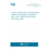 UNE EN ISO 10534-2:2002 Acoustics - Determination of sound absorption coefficient and impedance in impedances tubes - Part 2: Transfer-function method. (ISO 10534-2:1998)