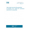 UNE EN 14399-7:2019 High-strength structural bolting assemblies for preloading - Part 7: System HR - Countersunk head bolt and nut assemblies