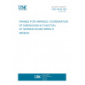 UNE 40194:1974 FRAMES FOR HARNESS: COORDINATION OF DIMENSIONS IN FUNCTION OF SEPARATION BETWEEN HARNESS.