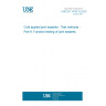 UNE EN 14187-9:2020 Cold applied joint sealants - Test methods - Part 9: Function testing of joint sealants