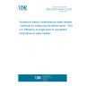 UNE EN IEC 63159-2-2:2022 Household electric instantaneous water heaters - Methods for measuring the performance - Part 2-2: Efficiency of single point of use electric instantaneous water heaters