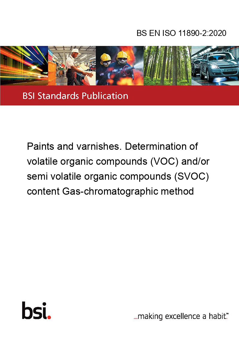BS EN ISO 11890-2:2020 Paints and varnishes. Determination of volatile ...
