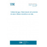 UNE 77013:1989 WATER QUALITY. DETERMINATION OF CALCIUM CONTENT. EDTA TITRIMETRIC METHOD