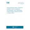 UNE EN 658-3:2002 Advanced technical ceramics - Mechanical properties of ceramic composites at room temperature - Part 3: Determination of flexural strength. (Endorsed by AENOR in October of 2002.)