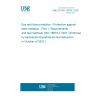 UNE EN ISO 19818-1:2021 Eye and face protection - Protection against laser radiation - Part 1: Requirements and test methods (ISO 19818-1:2021) (Endorsed by Asociación Española de Normalización in October of 2021.)