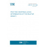 UNE EN 1131:1995 Fruit and vegetable juices - Determination of the relative density