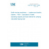 UNE ISO 14397-1:2008 Earth-moving machinery --  Loaders and backhoe loaders -- Part 1: Calculation of rated operating capacity and test method for verifying calculated tipping load