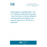 UNE EN 61000-4-19:2015 Electromagnetic compatibility (EMC) - Part 4-19: Testing and measurement techniques - Test for immunity to conducted, differential mode disturbances and signalling in the frequency range 2 kHz to 150 kHz at a.c. power ports