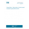 UNE EN 17323:2021 Geosynthetics - Determination of tensile properties of polymeric geosynthetic barriers