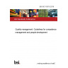 BS ISO 10015:2019 Quality management. Guidelines for competence management and people development