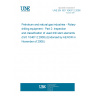 UNE EN ISO 10407-2:2008 Petroleum and natural gas industries - Rotary drilling equipment - Part 2: Inspection and classification of used drill stem elements (ISO 10407-2:2008) (Endorsed by AENOR in November of 2008.)