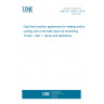 UNE EN 12309-1:2015 Gas-fired sorption appliances for heating and/or cooling with a net heat input not exceeding 70 kW - Part 1: Terms and definitions