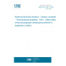 UNE EN 1159-1:2003 Advanced technical ceramics - Ceramic composites - Thermophysical properties - Part 1: Determination of thermal expansion (Endorsed by AENOR in September of 2003.)